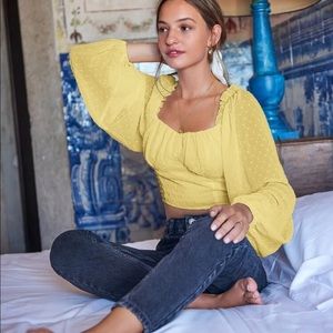 Bishop sleeve crop too blouse